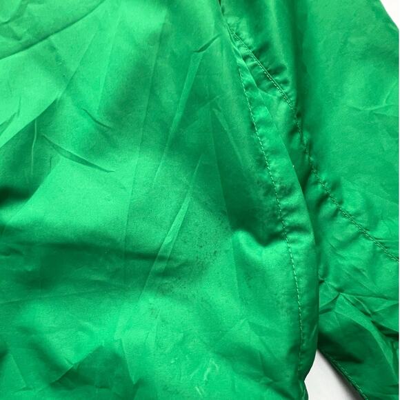 Vintage 90s Nike Windbreaker Zip Jacket White Green Swoosh Oversized Clima Fit - Picture 13 of 16